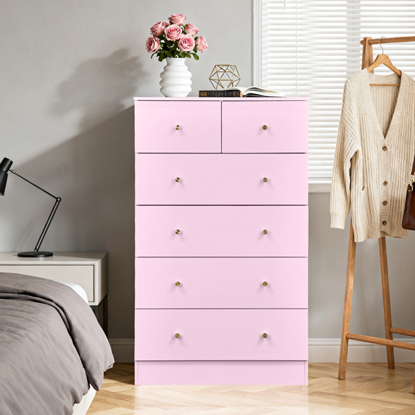 6-Drawer Dresser with Gold Handles, picture 4 of 5