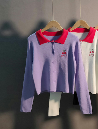 Girl Loose Lazy College Style Cardigan Coat - Image 6