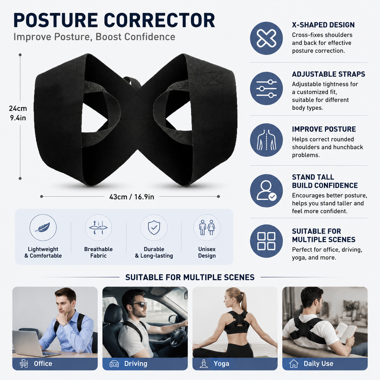 2026 New Fitness Heavy Shoulder Straps For Weight Training Adjustable Weighted Vest Muscle Exercise Equipment Enhance Anterior Shoulder Muscle Activation Keep Torso Straight And Upright