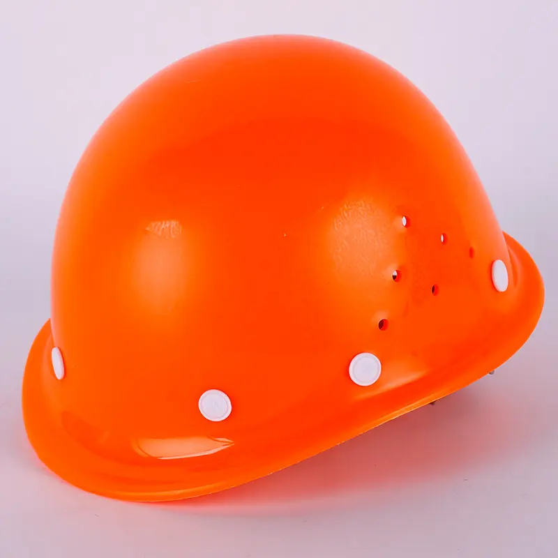 Glass Steel Type Breathable Helmet Construction Site Thickened Anti-smashing