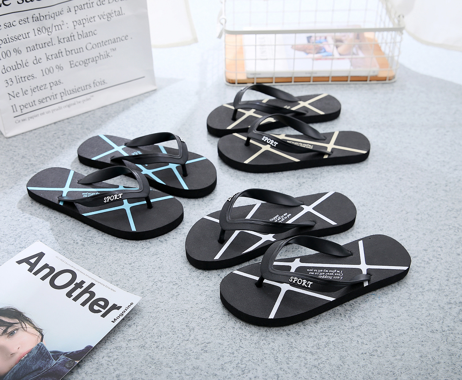 Title 5, Unisex Koreanische Strand Flip-Flops ohne Rutsc...