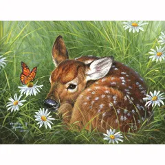 Mosaic Embroidery Grass Deer Cross Stitch Image Home Decoration Gifts - View 1