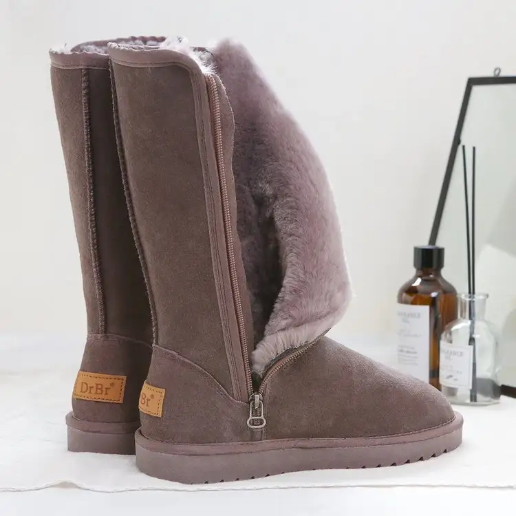 Plus Velvet Thick Women Boots High Tube Platform
