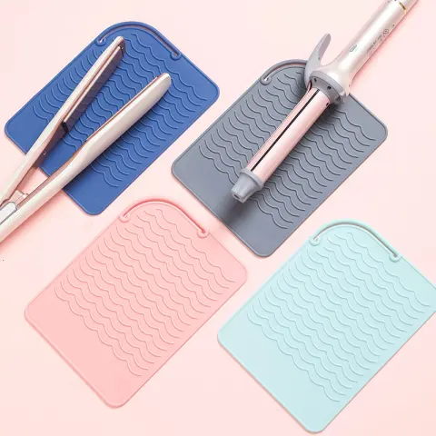 Curler Portable Hair Straightener Silicone Storage Heat Proof Mat