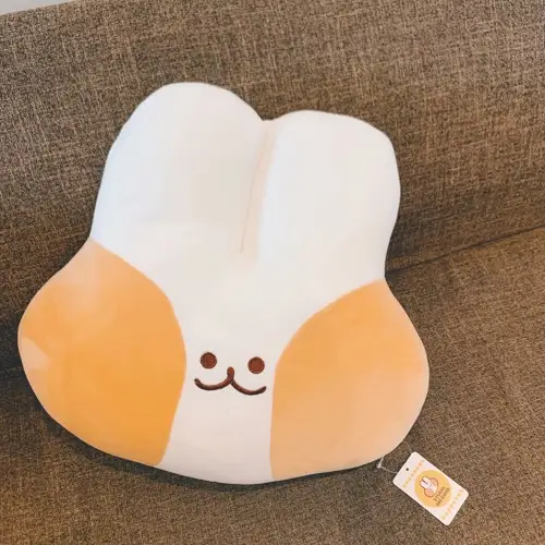 Ins Net Red Korean Big Face Rabbit Cartoon Cushion Soft Plush Toy Accompany Sleeping Pillow Girl Gift