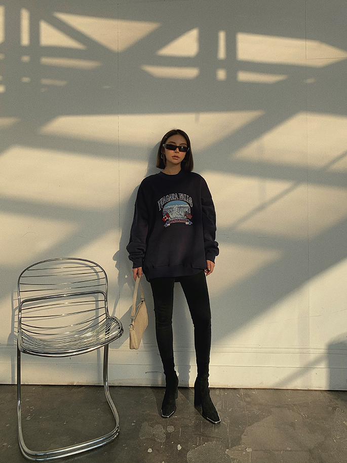 Homemade Plus Velvet Ins Retro Embroidery Loose Bf Thick Sweater Women Oversize Lazy Style Long-sleeved Shirt Tide