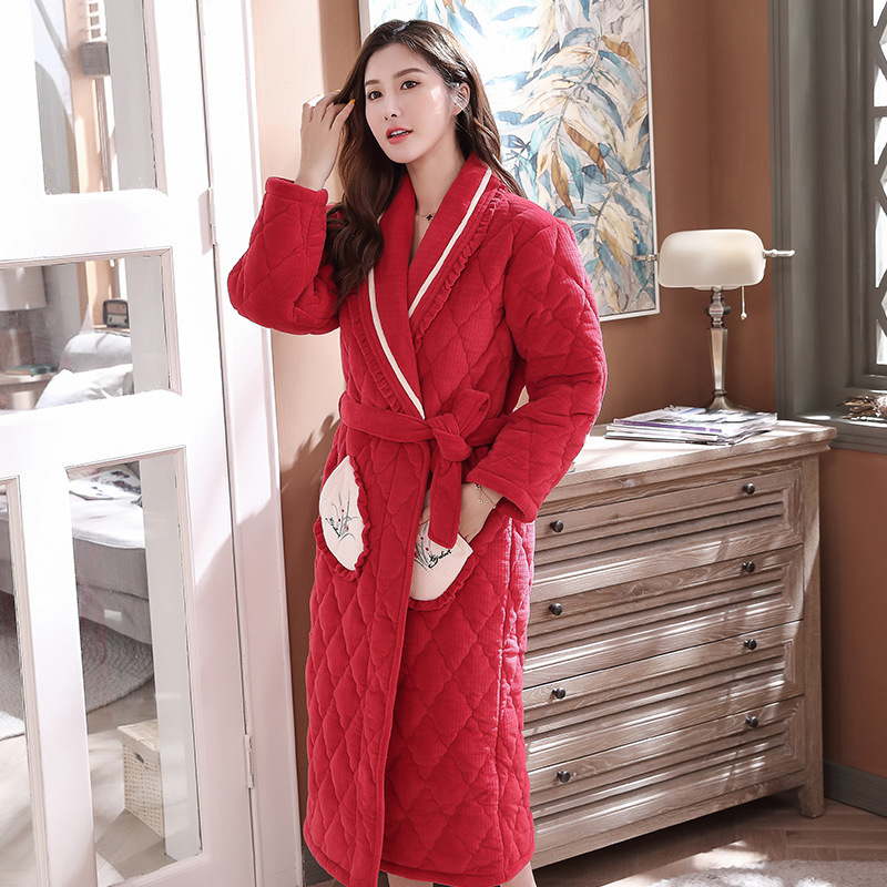 Title 8, Coral Fleece Thickened And Long Winter Ladies B...