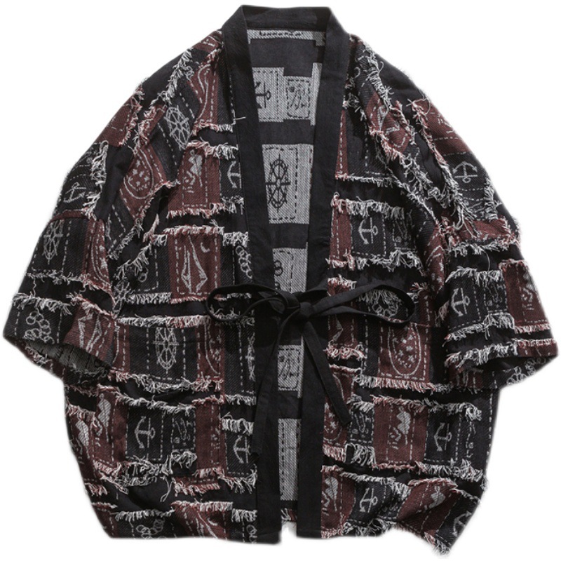 Chinese Style Men's Cardigan Knitted Retro Fashion Top