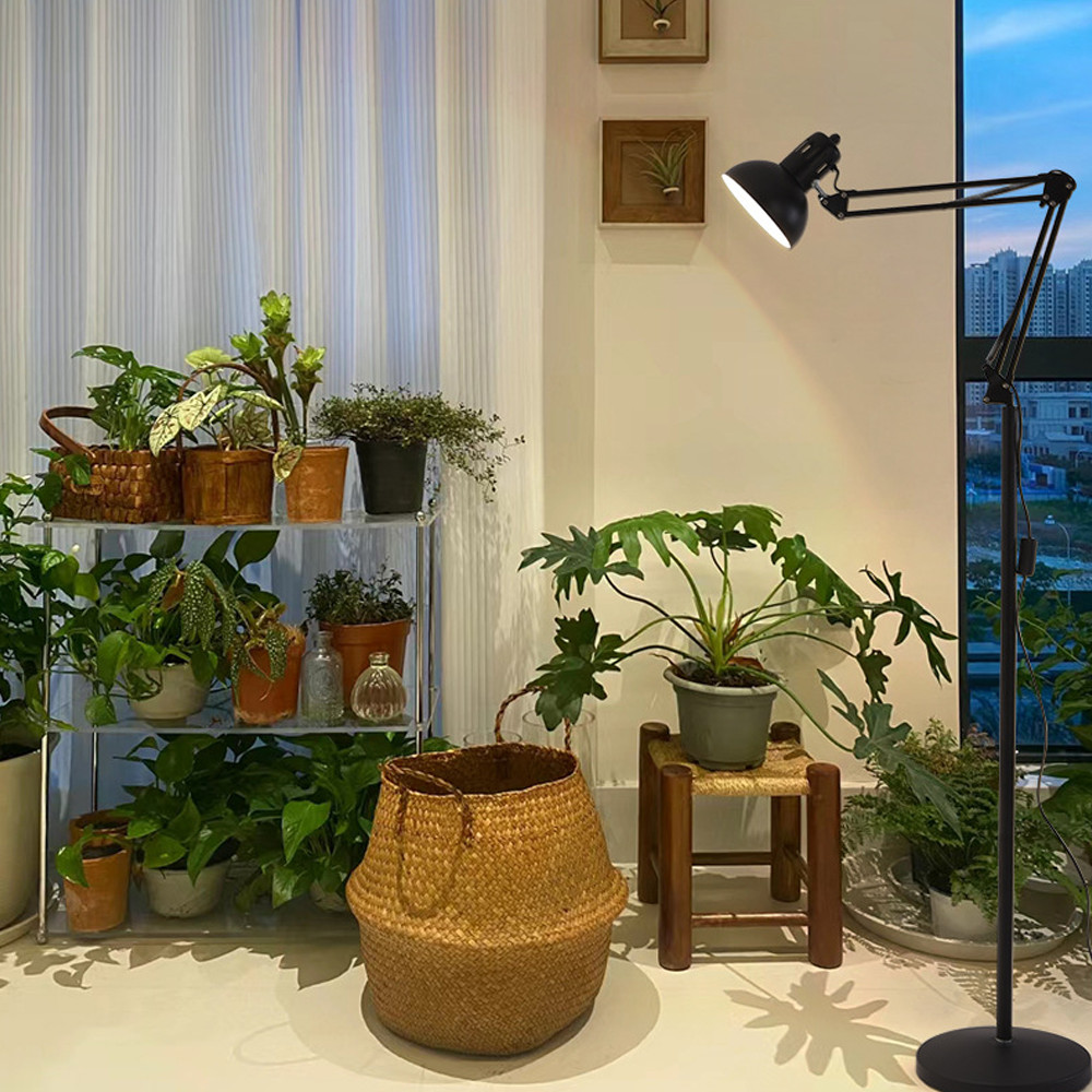 Tall Spotlight Floor Lamp Standard Free Standing Living Room Home Light E27 Bulb — image 3