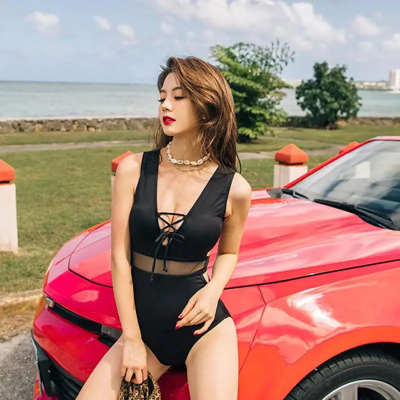 Bikini New Sexy Bikini Hot Spring Swimming Suit High Waist