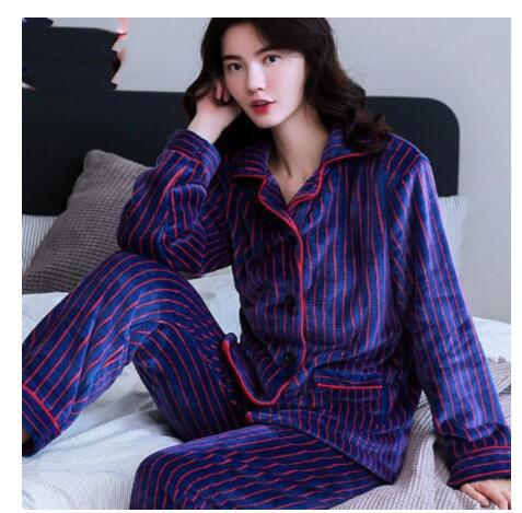 Title 8, Pajamas Womens Warm And Thick Flannel Long-sle...