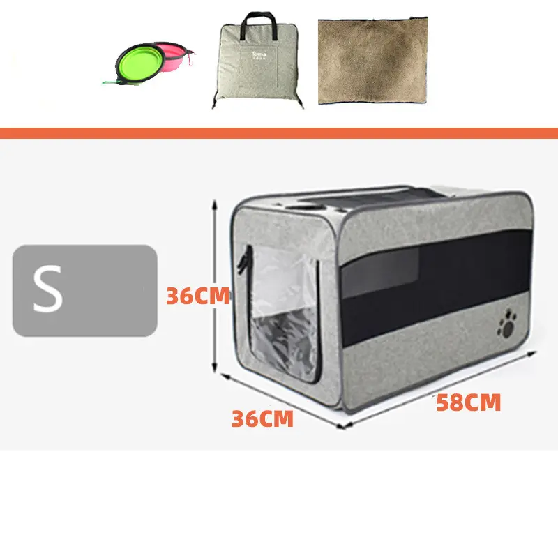 Pet Travel Carrier Bag Portable Folding Fabric