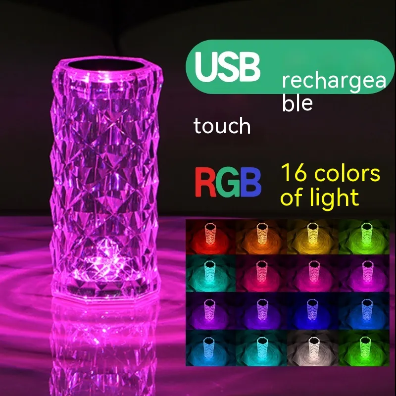 Crystal Rose Lamp Atmosphere Creative Led Table Lamp – image 10