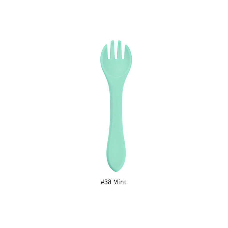 Title 4, Food Grade Baby Feeding Tableware Silicone Fork