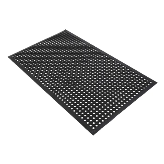 Bar Kitchen Industrial Multi-functional Anti-fatigue Drainage Rubber Non-slip Hexagonal Mat 150X90cmSame… image 2