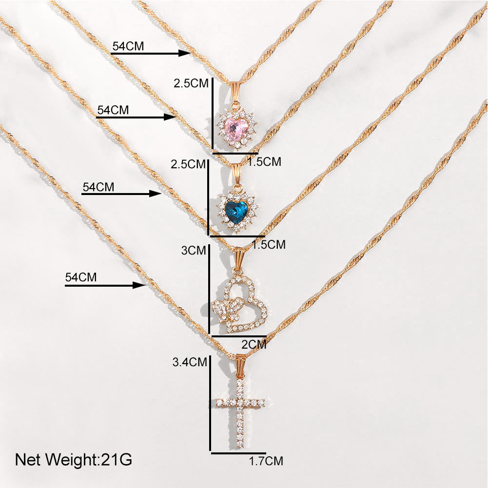 db0bf4c9 dc07 49d9 aafd 006ff30ca350 Crystal Heart Pendant Necklace