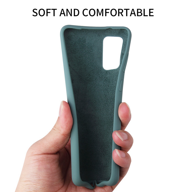 Coque de téléphone intégrale en silicone liquide – bleu cobalt – S21 Ultra
