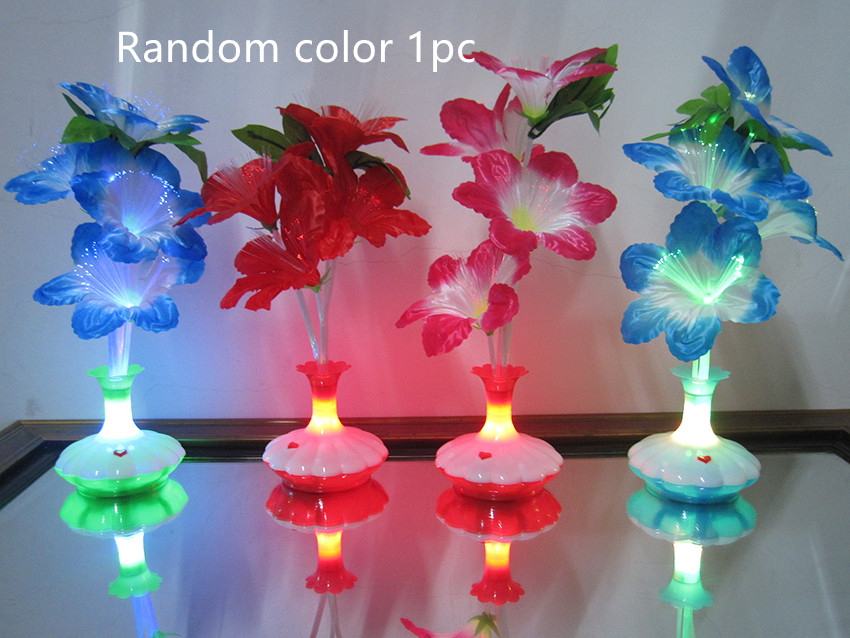 Title 6, Vase Fiber Optic Light Childrens Toy Colorful ...