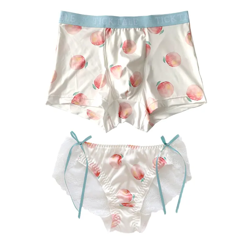 Peach Flavor Couple Underwear Sweet Baby Summer