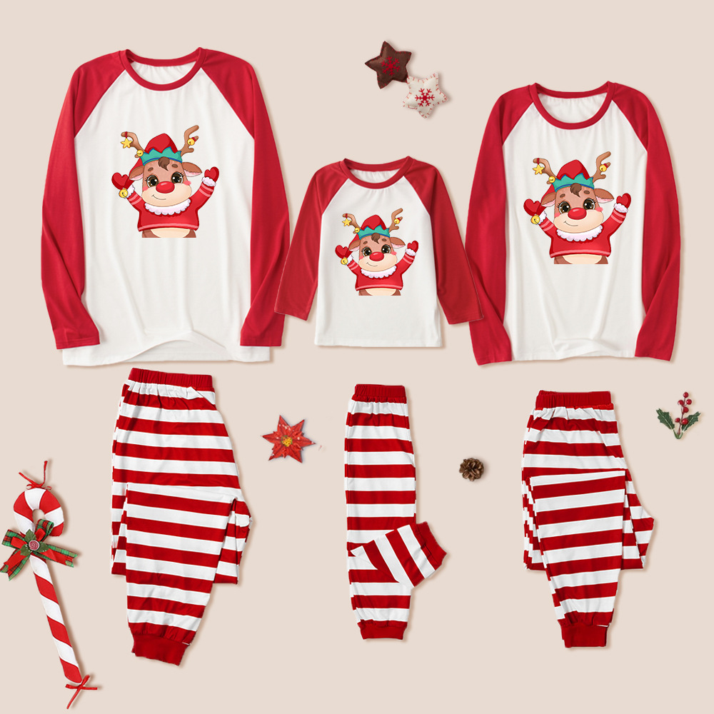 Fashion Simple Christmas Loungewear Pajamas Set Qzjjf22602 Mom Xl - Shop at LoveMi