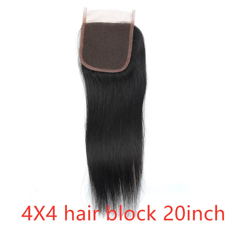 Real human hair straight wave curtain natural