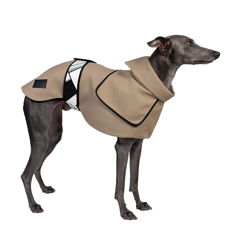 Spring And Autumn Camel Velcro Windbreaker - Hound