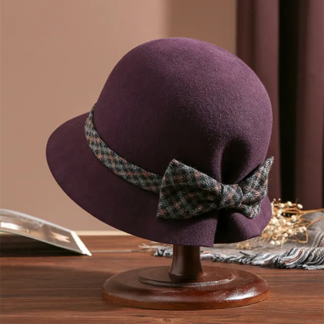 Elegant And Versatile Women's Wool Hat Purple - Shop at LoveMi