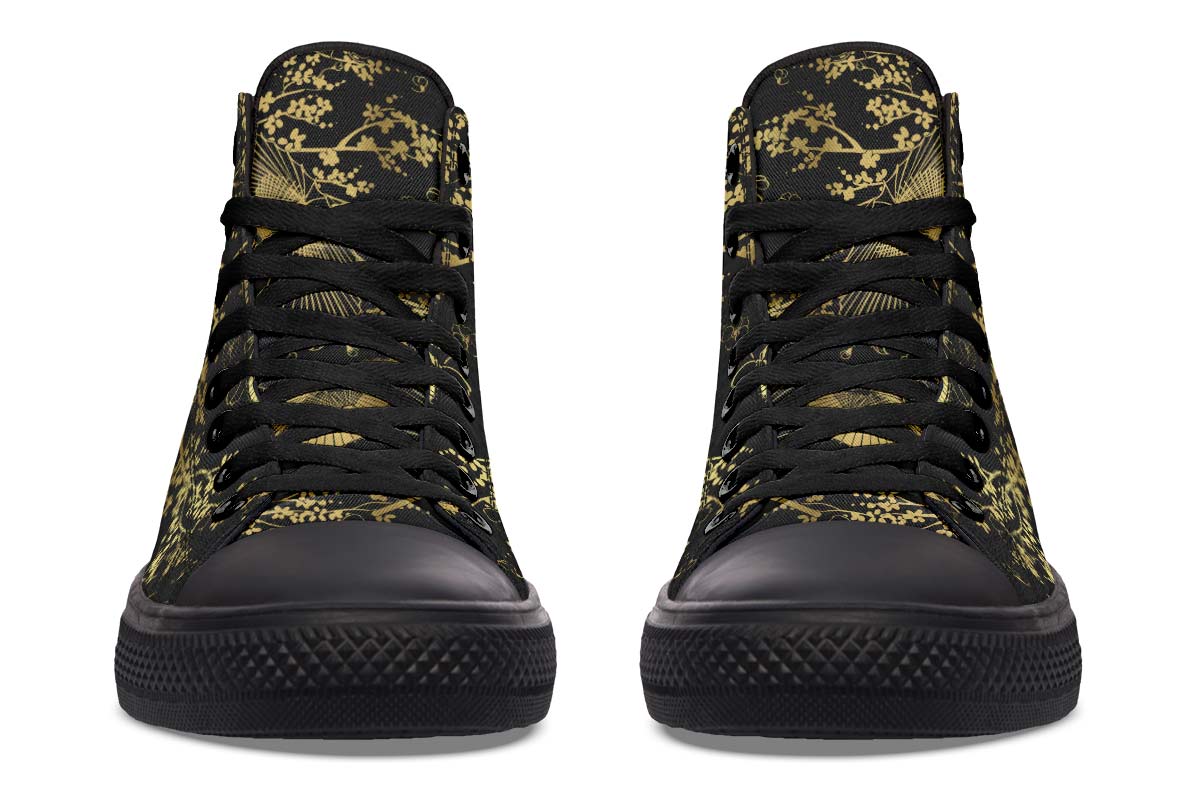 Printed Couple High-top Canvas Shoes