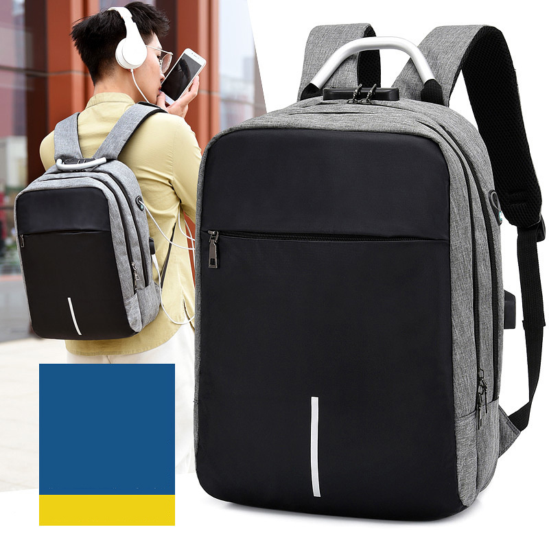 Men's Anti-theft Backpack Usb Notebook Bag