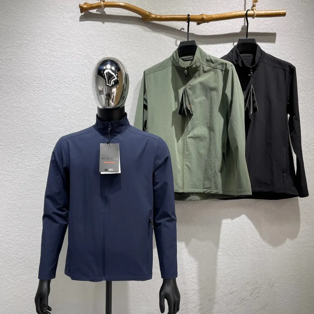 Lightweight Stretch Woven Stand Collar Jacket