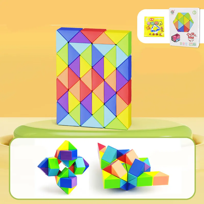 Snake Twist Cube Stress Relief Educational Toys Children Gifts Magic Snake Ruler Puzzle Folding Educational – image 9