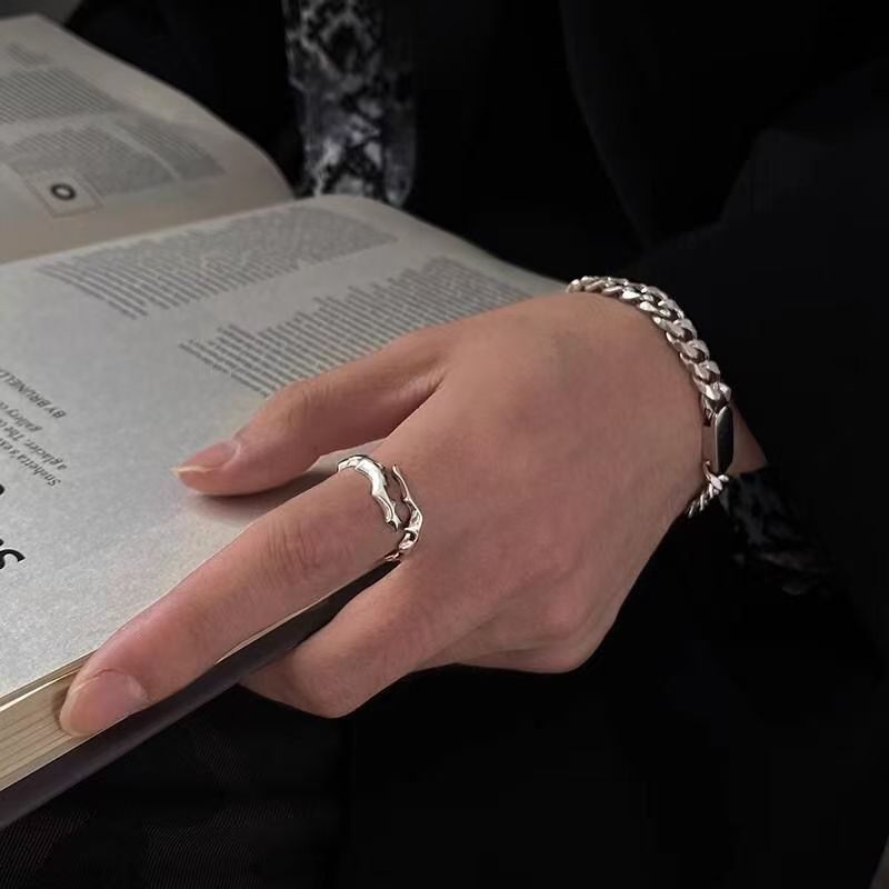 1pc Stylish & Popular Men's Alloy Wrap Ring With Unique Design Sense, Perfect As Jewelry Gift & Fashion Accessory