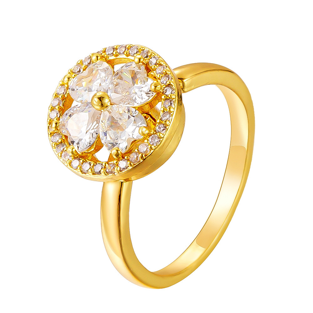 Trendy Personalized Copper Rings Micro Paved Zircon Butterfly Star Heart Design