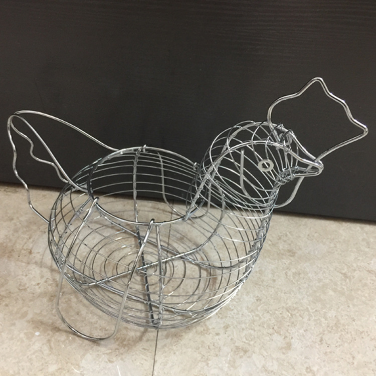 Title 6, New Storage Basket Hen Ornament Wire