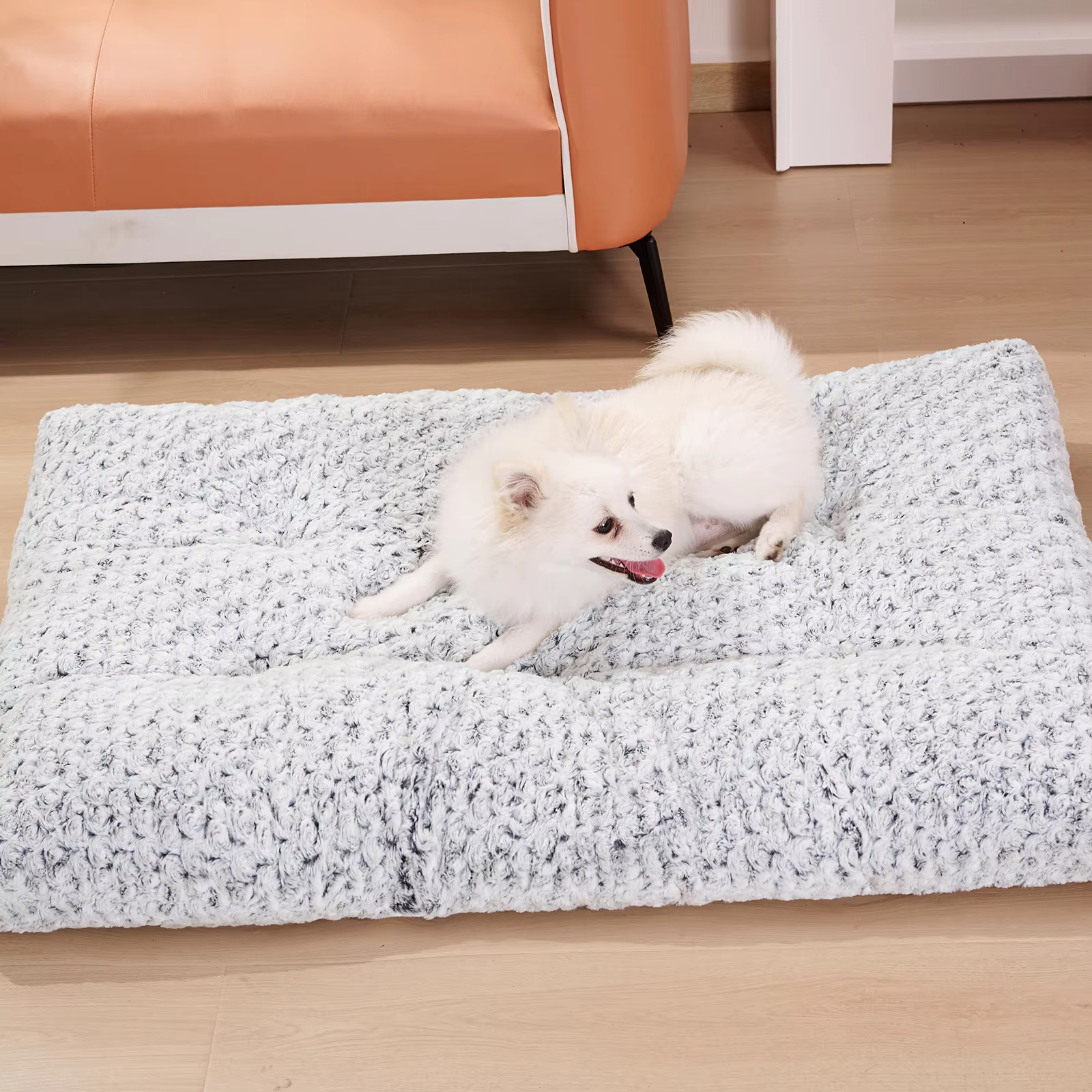 Washable Dog Bed, Luxurious Plush Dog Bed, Comfortable Dog Bed Mat, Anti-slip Pet Sleeping Mat, Large, Giant, Medium, Small