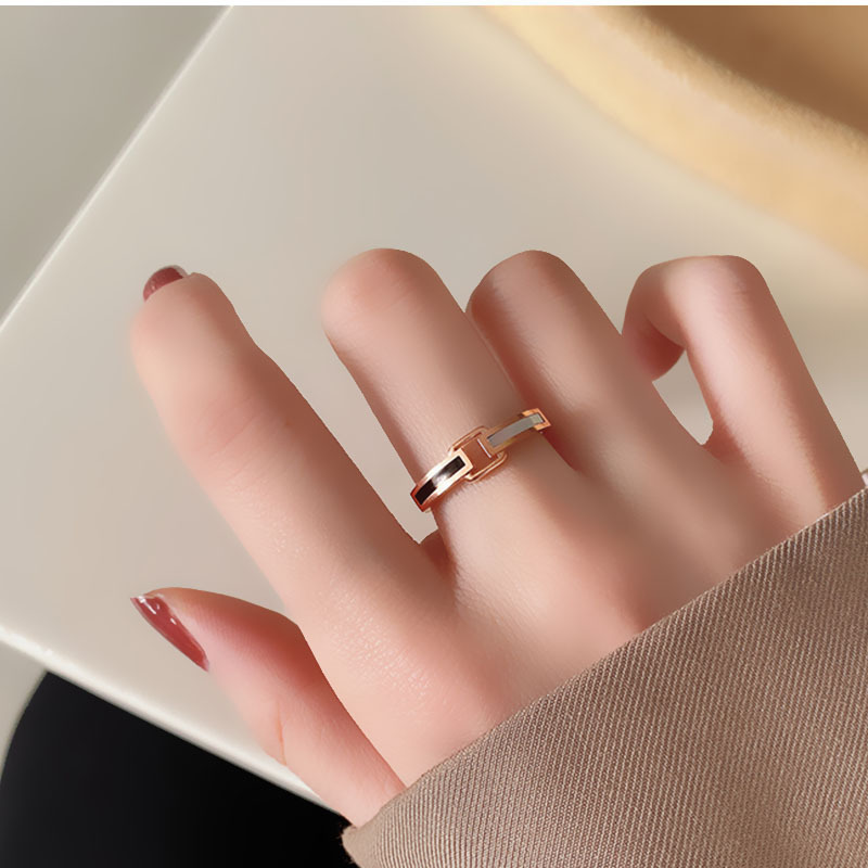 Korean Version Of Cold Ins Simple Couple Ring Fashion Personality Net Red Ring