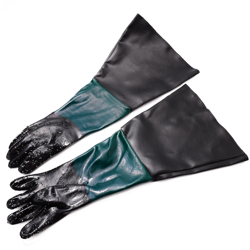 Sandblasting Non Slip Gloves 60cm For Sand Blast Cabinet Blasting — image 7
