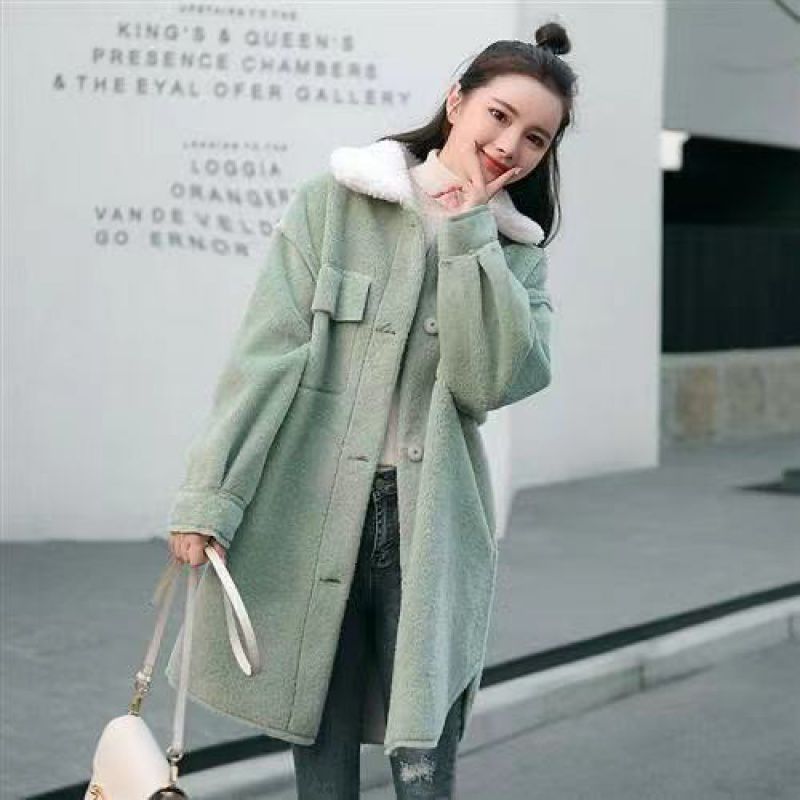 Title 5, Coat Autumn And Winter Womens Mid-length Woole...