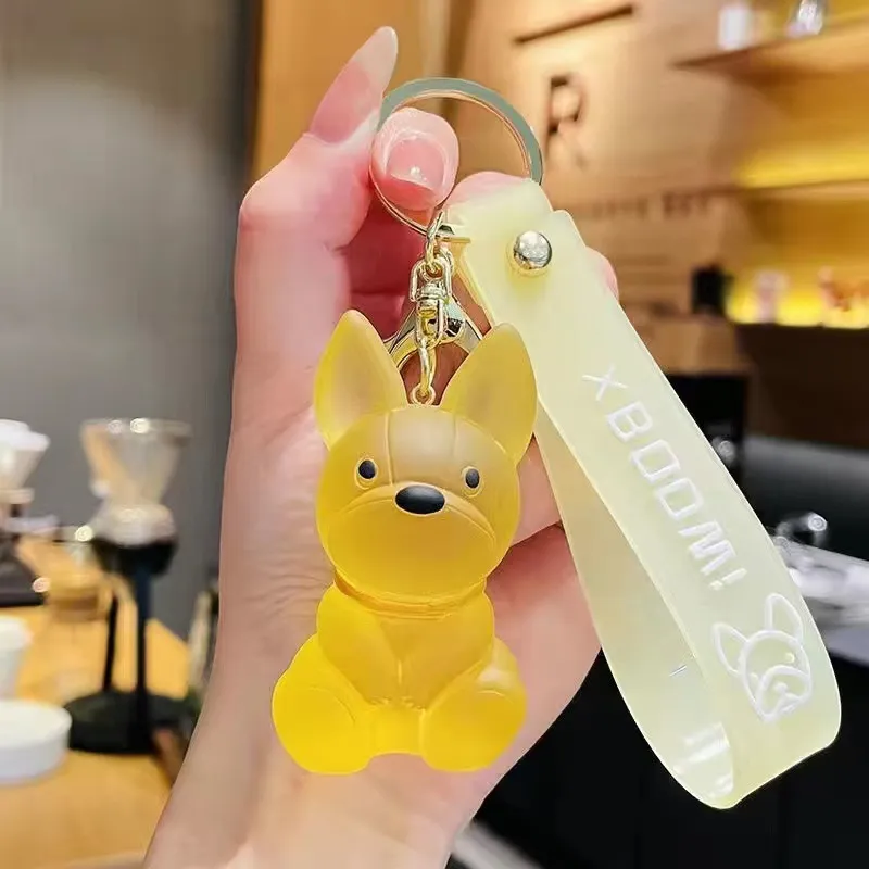 Cartoon Creative Fashion Car Key Chain Pendant - Yellow Dog