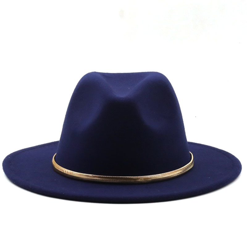 Fashion Autumn And Winter New Men's And Women's Woolen Top Hat Jazz