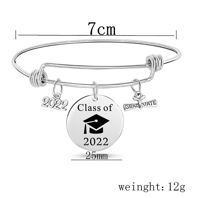 Title 1, Edelstahl-Absolventen-Diplom-Charm-Armband, ver...