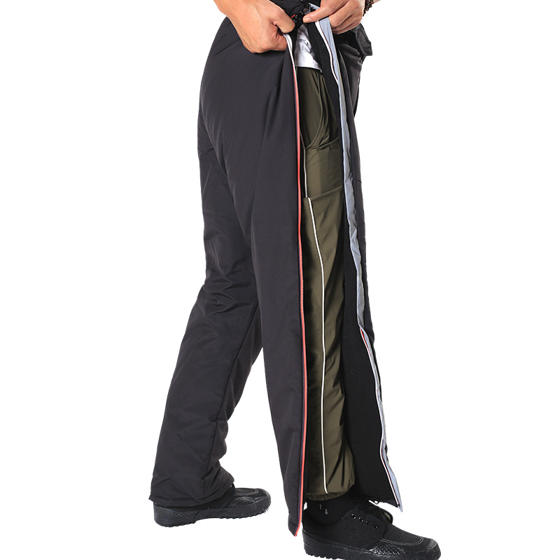 Waterproof Zipper Outer Wear Cotton Trousers