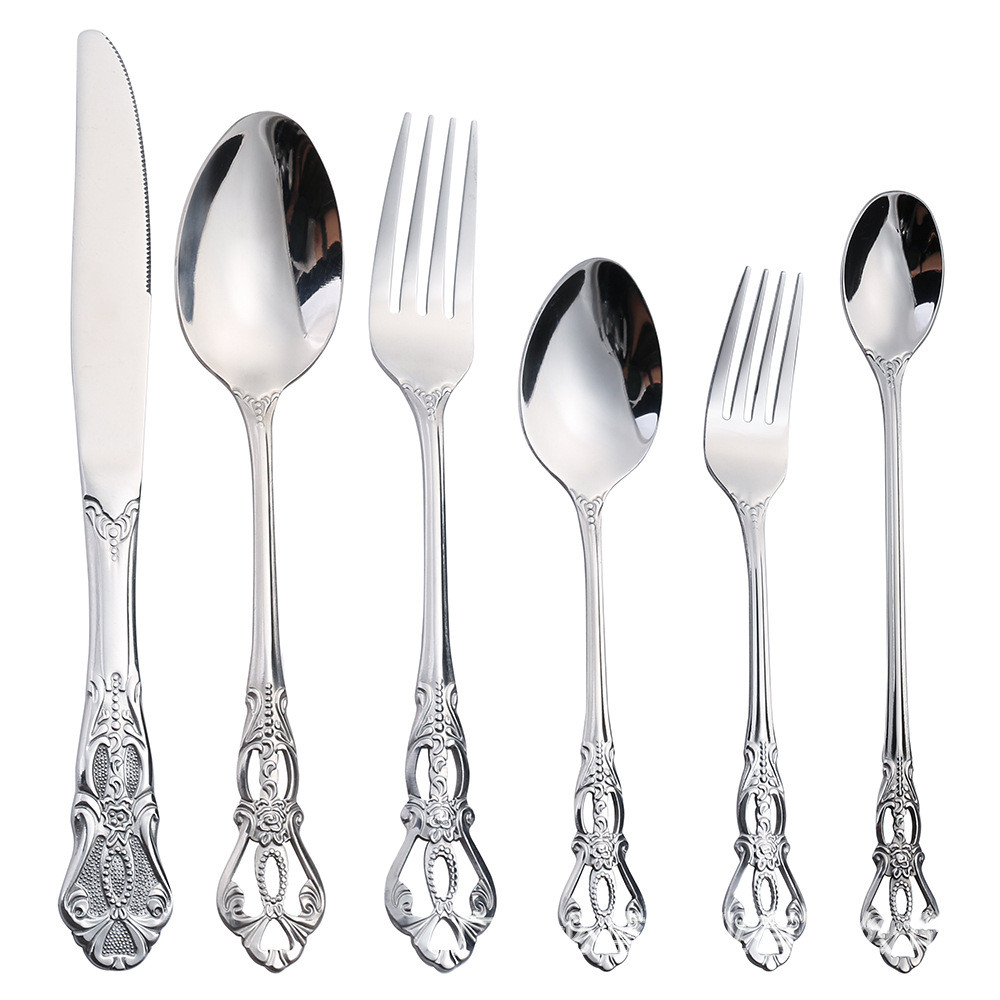 Title 5, Embossed Spoon Stirring Ice Spoon Banquet Steak...