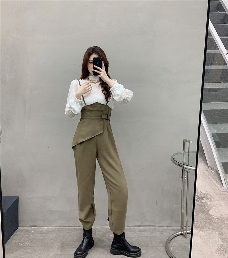 Khaki overalls