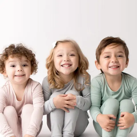 Bamboo Fiber Baby Long Johns Top & Bottom Set