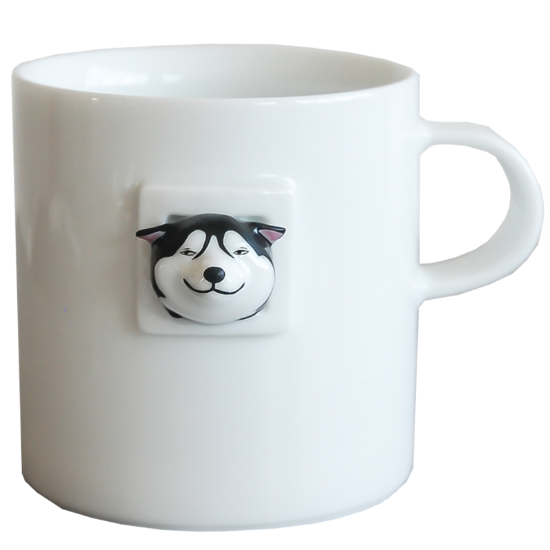 Fashion Simple Husky Ceramic Coffee Mug