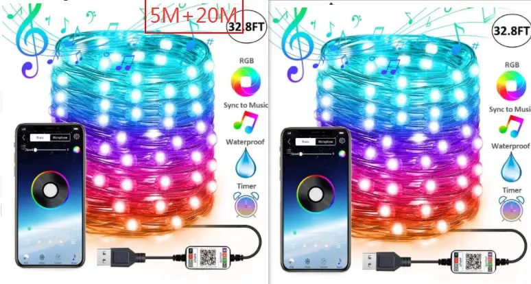 Christmas Tree Decoration Lights Custom LED String Lights