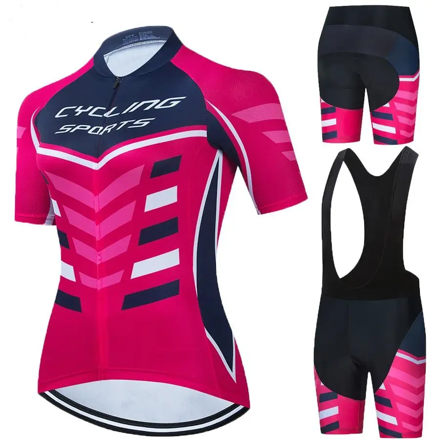 Short-sleeved Bib Cycling Jersey Suit, Top