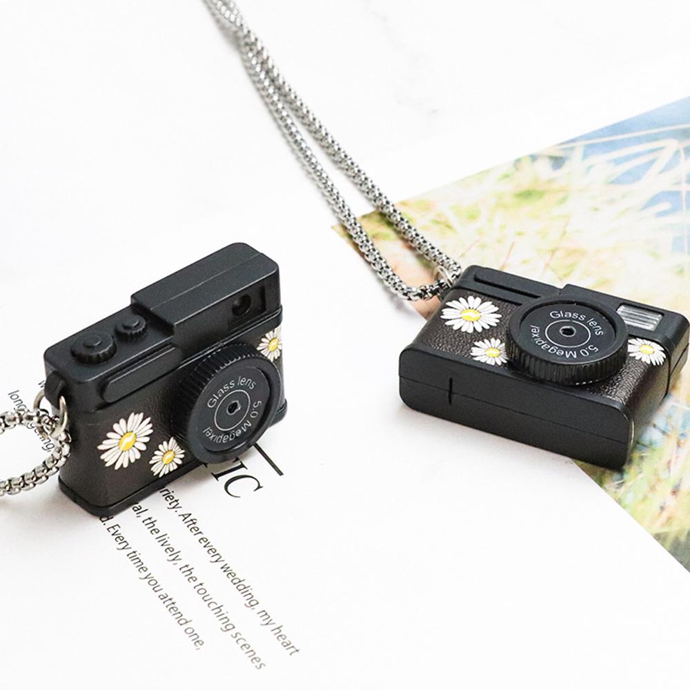 Daisy Mini Camera Necklace LED Sound And Glow