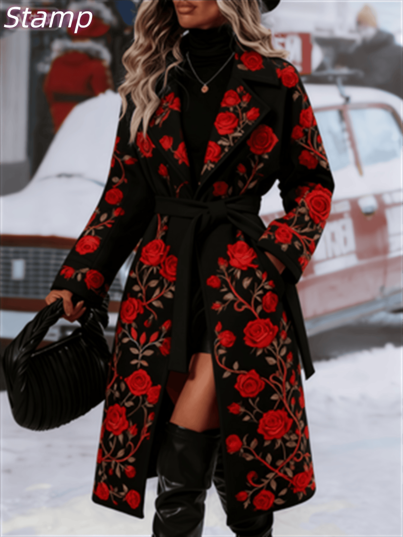 Fashionable Casual Long Coat Black4 - Shop at LoveMi